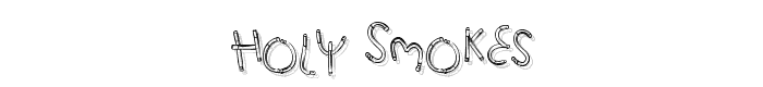 Holy Smokes font